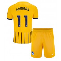 Camiseta Brighton Simon Adingra #11 Segunda Equipación Replica 2024-25 para niños mangas cortas (+ Pantalones cortos)